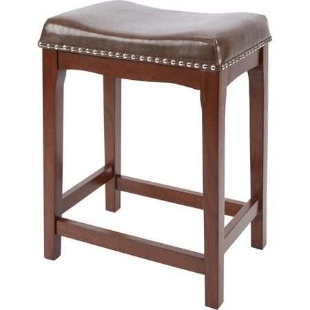 Western Leather Bar Stools - Better Homes & Gardens Wayne 24