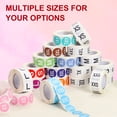 thumbnail image 3 of Uxcell Clothing Size Stickers 1 Inch Round Self-Adhesive Label L Size 500 Pieces/ Roll Purple, 3 of 7
