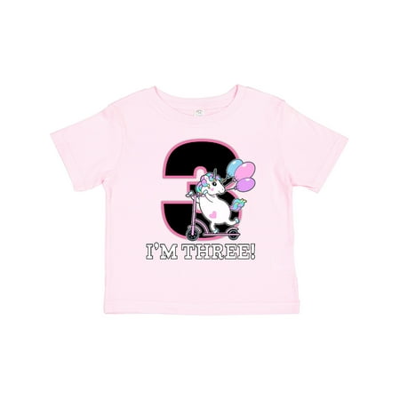 

Inktastic Third Birthday Unicorn Girls Gift Toddler Toddler Girl T-Shirt