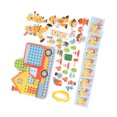 thumbnail image 1 of Wooden Threading Toy Game, Wooden Lacing Figures Fire Scene Safe  for Kids, 1 of 7