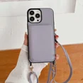 thumbnail image 1 of Crossbody Leather Wallet Cards Solt Case For iPhone 14 15 Pro Max 15Plus 13 12 11 long Lanyard Bag Pocket Lichee Pattern Cover LUHAN, 1 of 7