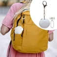 thumbnail image 4 of Bolso de mano con clip y gancho, ligero, compacto, mini lámpara táctil para mochila. Redondo blanco, 4 of 6