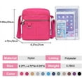 thumbnail image 2 of Crossbody Bag Purse For Women Nylon Waterproof Shoulder Handbags Casual Travel Messenger Bag Lightweight Pocketbooks, 2 of 7