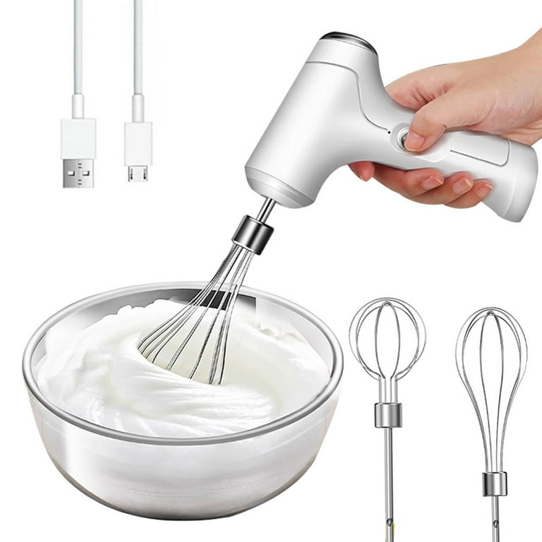 1pc Cordless Electric Double Mixer Bar Whisk For Whipping And Mixing  Cookies, Brownies, Dough, Batter With Electric Hand Mixer