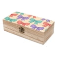 thumbnail image 6 of 7.9×2.3 In Wooden Boxes Durable Easy To Use Dustproof Prevent Slippery Delicate And Cabinet Whimsical Polka Dot And Striped Ribbon Bow Pattern, 6 of 8