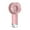 Pink, variant on Quiet USB Type-C rechargeable battery-operated small personal cooling fan with mist for travel and theme parks.