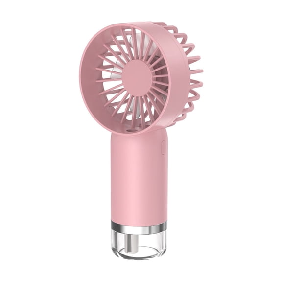 Handheld Fan, Gaqring Mini Ice Cream Hand Spray Fan, Portable USB Rechargeable 3-Speed Adjustable Misting Cooling Fan with 8-Hour Battery Life, Pink