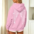 thumbnail image 6 of Enjoytime Hoodies for Women Back Wing Print Long Sleeve Pullover Hooded Sweatshirt Comfy Casual Fashion Clothing with Pocket, 6 of 7