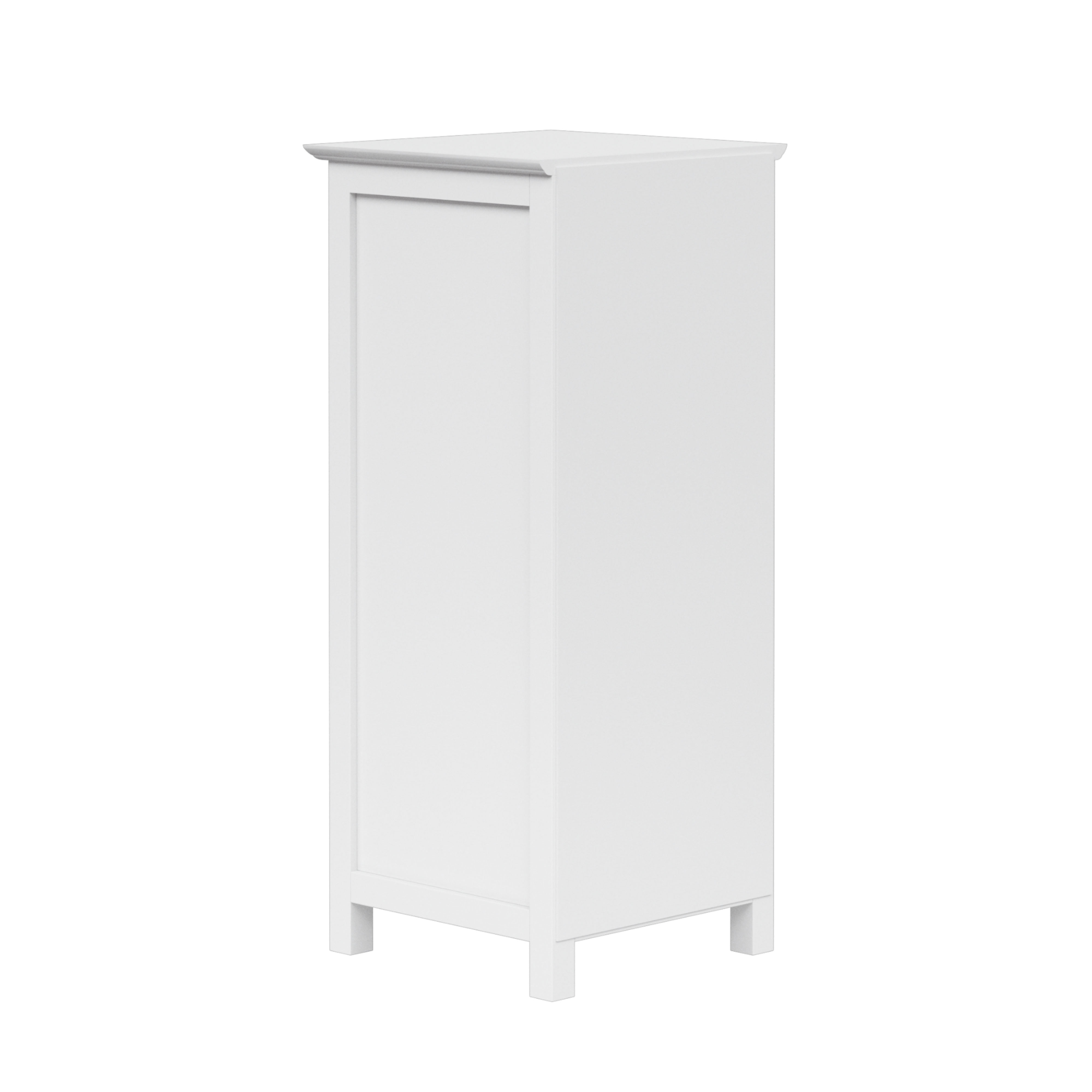 Teamson Home Bathroom Floor Cabinet Door & Drawer White Connor ELG-579