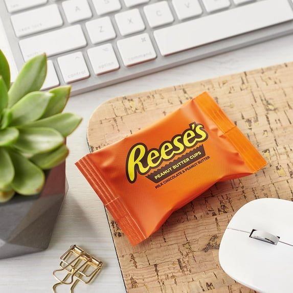 REESE'S Milk Chocolate Peanut Butter Cup Snack Size Bar 12-Pack, 6.6 oz (Pack of 2)