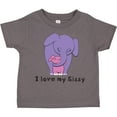 thumbnail image 3 of Inktastic I Love My Sissy Elephant Purple Pink Boys or Girls Toddler T-Shirt, 3 of 5
