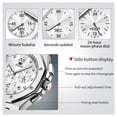 thumbnail image 3 of OLEVS Watches for Men Business Dress Analog Quartz Chronograph Gold Plated Stainless Steel Waterproof Luminous Date Classic Mens Wrist Watches Reloj Para Hombre, 3 of 15