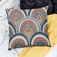 thumbnail image 2 of SHANXI Throw Pillow Covers Home Decor Mid Century Rainbow Stripe Geometric Pillow Cases Decorative 24x24in, 2 of 5