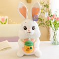 thumbnail image 1 of Cute / Soft/ Bunny Plush Toys / Bunny Figurines Drinking Milk Tea / Children's Birthday Gifts / Christmas Giftswhite23cm Deng Xun unisex, 1 of 2