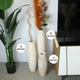 thumbnail image 6 of White & Brown 22 Inches Tall Floor Vase. Mango Wood Vase for Home Decor. Tall Vase Decorative, 6 of 14