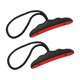 thumbnail image 2 of 2x manijas de kayak empuñaduras de mano manijas de tracción de kayak livianas y elegantes con cuerda para Rojo negro, 2 of 9