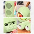 thumbnail image 4 of TFixol Portable Dual Mic Wireless Karaoke Speaker with Echo & Reverb, Built-in Battery, 10W Output, BT 5.3, 1800mAh, Green F68 Model for Home & Outdoor Use, 4 of 6