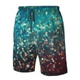thumbnail image 4 of Logiee Colorful Rainbow Glitter Print Mens Swim Trunks Quick Dry Board Shorts,Breathable Hawaii Beach Shorts Swimwear Bathing Suits-X-Large, 4 of 6