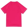 thumbnail image 6 of FORMRS Boys Rash Guard Short Sleeves Swim Shirt Quick Dry UPF 50+ Sun Protection, Sizes 3-12T, Red Retro Shapes, 6 of 6
