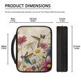 thumbnail image 5 of ZUXONGSY Hummingbird Daisy Letter Pattern Bible Case for Women Zippered Bible Cover Church Bag Bible Protective with Handle Portable Bible Bag Bible Carrier Bible Study Supplies, 5 of 6