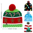thumbnail image 4 of OurWarm Led Light Cotton Christmas Hat Knit Up Beanie Hat Kids Adult Children Cap Christmas Party Decoration New Year Gifts, 4 of 4