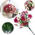 thumbnail image 2 of Anewi Artificial Flowers for Outdoors, UV Resistant Fake Petunias for Front Door Porch, Realistic Faux Silk Plant Decor for Outside Planter, 1 Bundle, 2 of 10