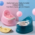 thumbnail image 3 of Toddler Potty Baby Toilet Trainer Portable Training Toilet For Travel Stable And Safe Oval Bottom Design Non Slip Potty For, 3 of 8