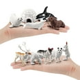 thumbnail image 2 of 18PCS Polar Arctic Animal Toy Figurines Set Arctic Rabbit Arctic Husky and Igloo Simulation Animal Model Gift for Kids, 2 of 8