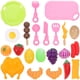 thumbnail image 1 of KAKOWELY 23 piezas de juguetes de cocina para niños, juguetes para cortar comida, frutas y verduras falsas, juego de cortar comida., 1 of 4
