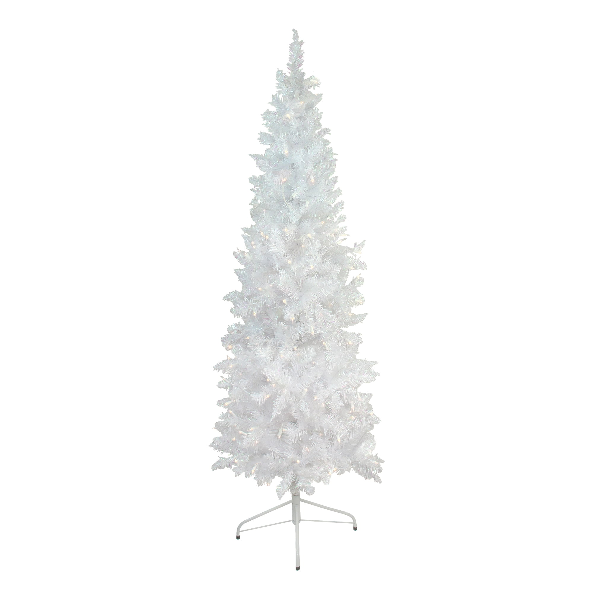 6' PreLit Glimmer Iridescent Spruce Artificial Christmas Tree Clear