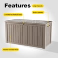 thumbnail image 5 of EasyUp 150 Gallon Resin Deck Box, Lockable Patio Outdoor Storage Box for Furniture, Garden Tools and Tools Storage, Waterproof Outside Storage Boxes, 5 of 8