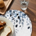 thumbnail image 4 of Round Placemats Eucalyptus Leaf 15 inch Set of 4 Table Mats for Dining Table Blue Leaves Heat Resistant Non-Slip Kitchen & Home Decorative Place Mat Set, 4 of 8