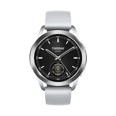 Xiaomi Watch S3, Interchangeable Bezel Design, Supports 150+ Sports Modes, Built-in L1+L5 Dual-Band GNSS, 1.43" Large AMOLED Display, Upgraded All-Round Health Monitoring, Silver