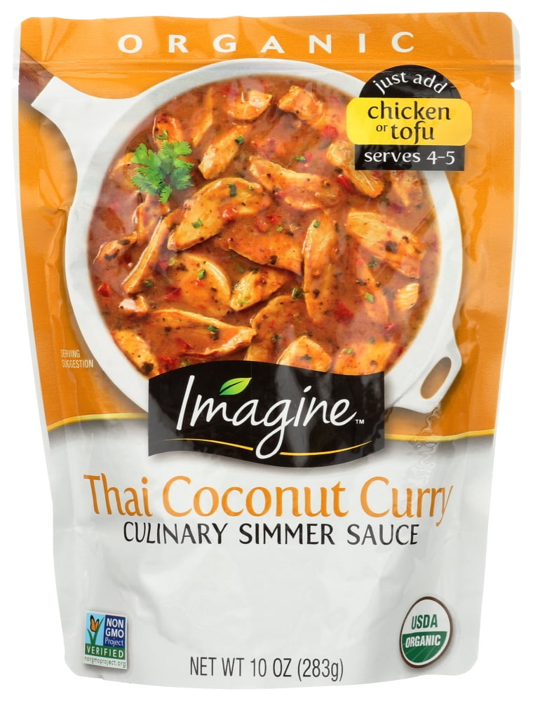 Imagine Foods Culinary Simmer Sauce Organic Thai Coconut Curry, 10 Oz