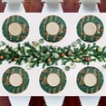 thumbnail image 7 of Ryvnso Christmas Tree Green Round Plate Mats Dining Table Placemat Set of 4 for Holiday Decoration, 7 of 7