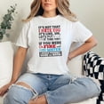 thumbnail image 2 of Humorous Statement About Hate And Fire, White Comfort Colors T-Shirt, Small, 2 of 3