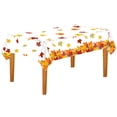 thumbnail image 6 of YAMB Thanksgiving Tablecloth Plastic 54x108 Inch, Disposable Fall Pumpkin Table Cover, Orange Maple Leaf Rectangle Autumn Table Cloth for Fall Thanksgiving Day Table Decor Decoration, 6 of 8