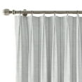 thumbnail image 2 of TWOPAGES Faux Linen Pinch Pleat Print Curtain Room Darkening Drape for Bed Room, 1 Panel, Custom, Wide Stripe, 2 of 4