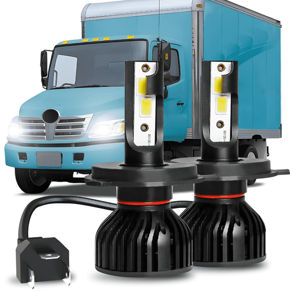 OBNDVU For Hino 145 165 185 258 268 338 LED Headlight 50W, 6000K Cool White Bulb 2 Pack