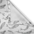 thumbnail image 5 of Ambesonne Fish Grommet Curtain, Sketch Underwater Theme, 50" x 108", Black White Grey, 5 of 6