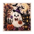 thumbnail image 2 of Halloween Ghost Pearl Art DIY Kit, Ghost Diamonds Painting Crafts Kit, Spooky Halloween Decoration Wall Art, 3D Horror Pearl Diamond Art for Adults & Beginner (D), 2 of 5