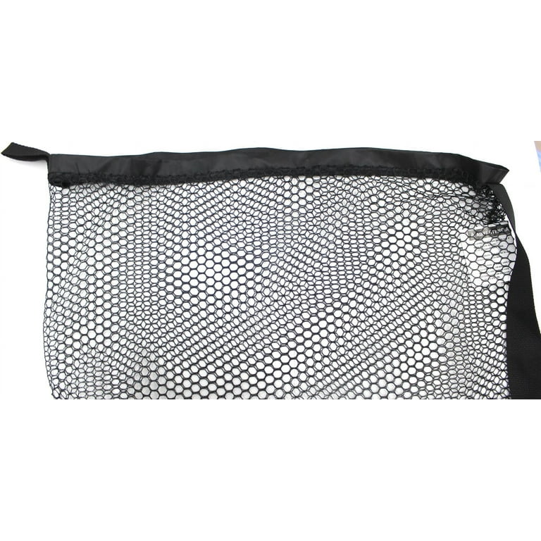 Mainstays Heavy-Duty Black Polyester Mesh Laundry Bag with Carry Strap 24  x 36 