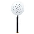 thumbnail image 1 of Cabezal de ducha de mano para baño cepillado de acero inoxidable, rociador de baño cuadrado redondo, soporte montado, rociador de mano redondo 304, 1 of 5