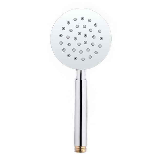 Cabezal de ducha de mano para baño cepillado de acero inoxidable, rociador de baño cuadrado redondo, soporte montado, rociador de mano redondo 304