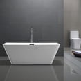 thumbnail image 3 of Bellaterra Home BA6819 67 in. Brussels Freestanding Bathtub, Glossy White, 3 of 5