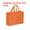 Orange, variant on Unique Bargains 25x35cm Non-Woven Horizontal Style Reusable Gift Bag, Red 10 Pack