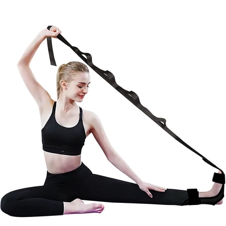 Yoga Straps for Stretching Working Out Foot & Leg Stretcher Non-Elastic Stretch Bands Equipment with Multi-Loop for Physical Therapy  Pilates  Dance & Gymnastics