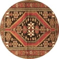 thumbnail image 1 of Ahgly Company Indoor Round Persian Brown Traditional Area Rugs, 4' Round, 1 of 4