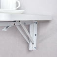 thumbnail image 5 of Folding Table Wall Mounted Folding Table for Small Spaces,Fold Down Desk,Workbench for Home Office,Laundry,White, 5 of 7