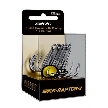 UPC: 6974190005616 | BKK Hooks Raptor-Z Treble Hook Size 2/0# 6 Pack